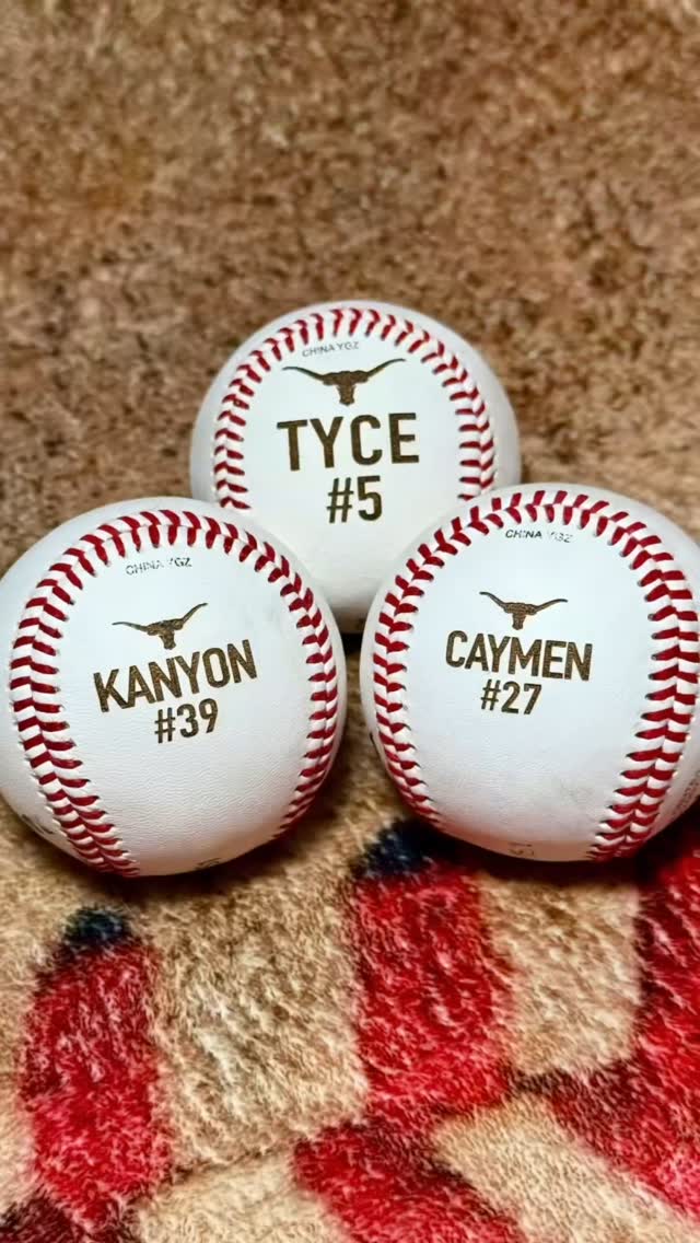 Custom laser engraved sports memorabilia by Laser Edge Creations